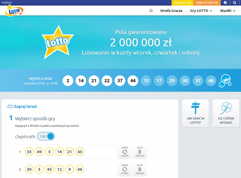 lotto pula gwarantowana